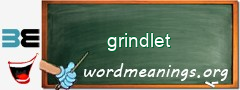 WordMeaning blackboard for grindlet
